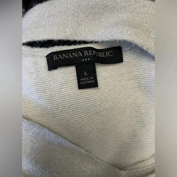 Banana Republic sparkle long‎ sleeve sweater back cut out - Picture 4 of 4